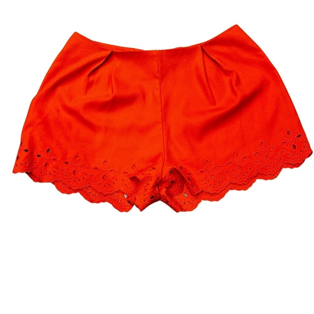 Marineblu Orange Floral Shorts